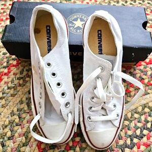 NEW Unisex White Converse Chuck Taylor Low Tops W7.5 / M5.5